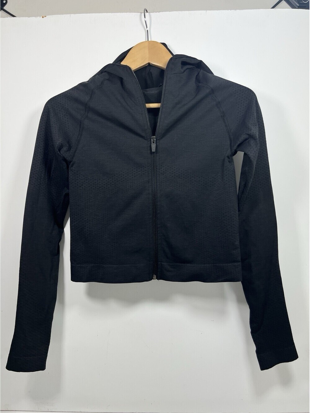 T/ALA - Tala- Zip Up Hoddie Black Sz M Women Gym Fitness Polymide